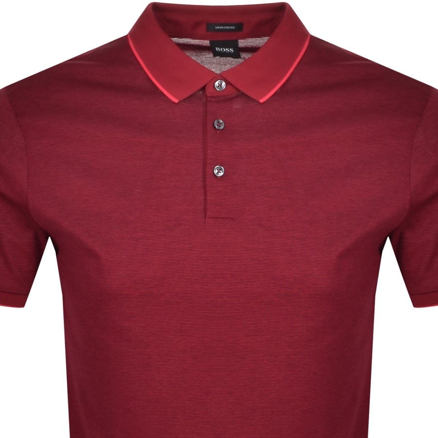 Alternative Image for ProductBOSS Prout Short Sleeved Polo T Shirt Red2